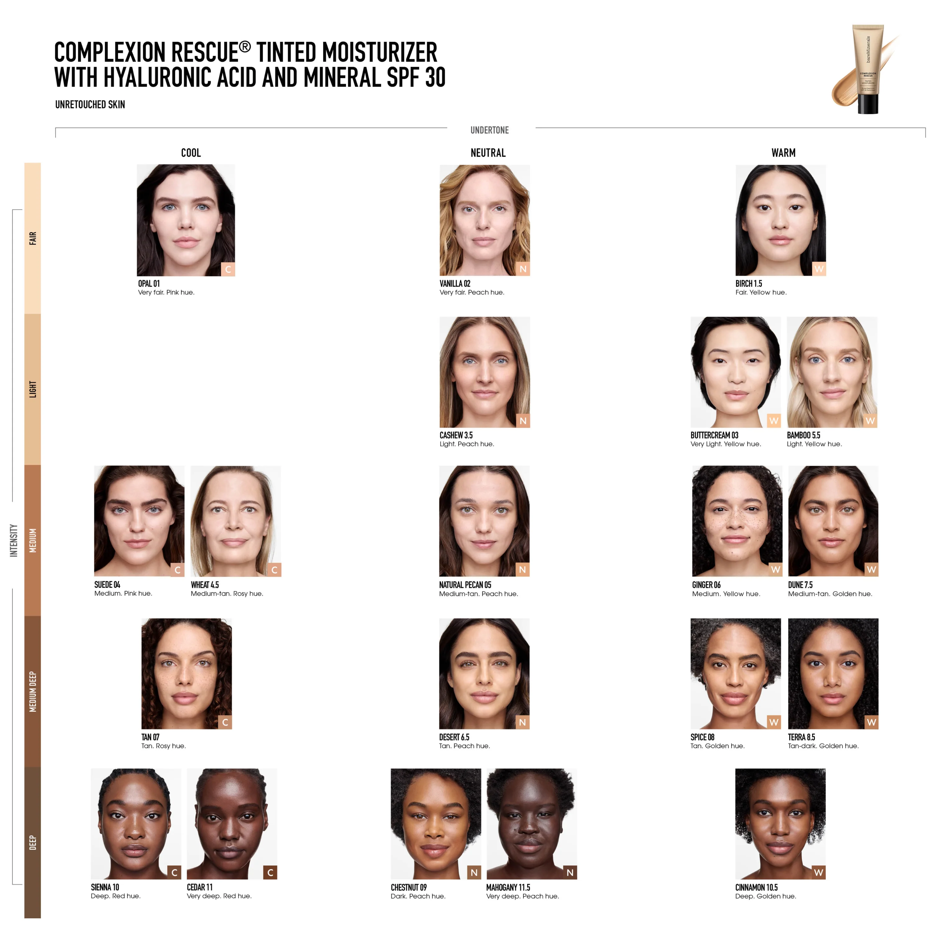 COMPLEXION RESCUE® Tinted Moisturizer with Hyaluronic Acid and Mineral SPF 30 - Image 67