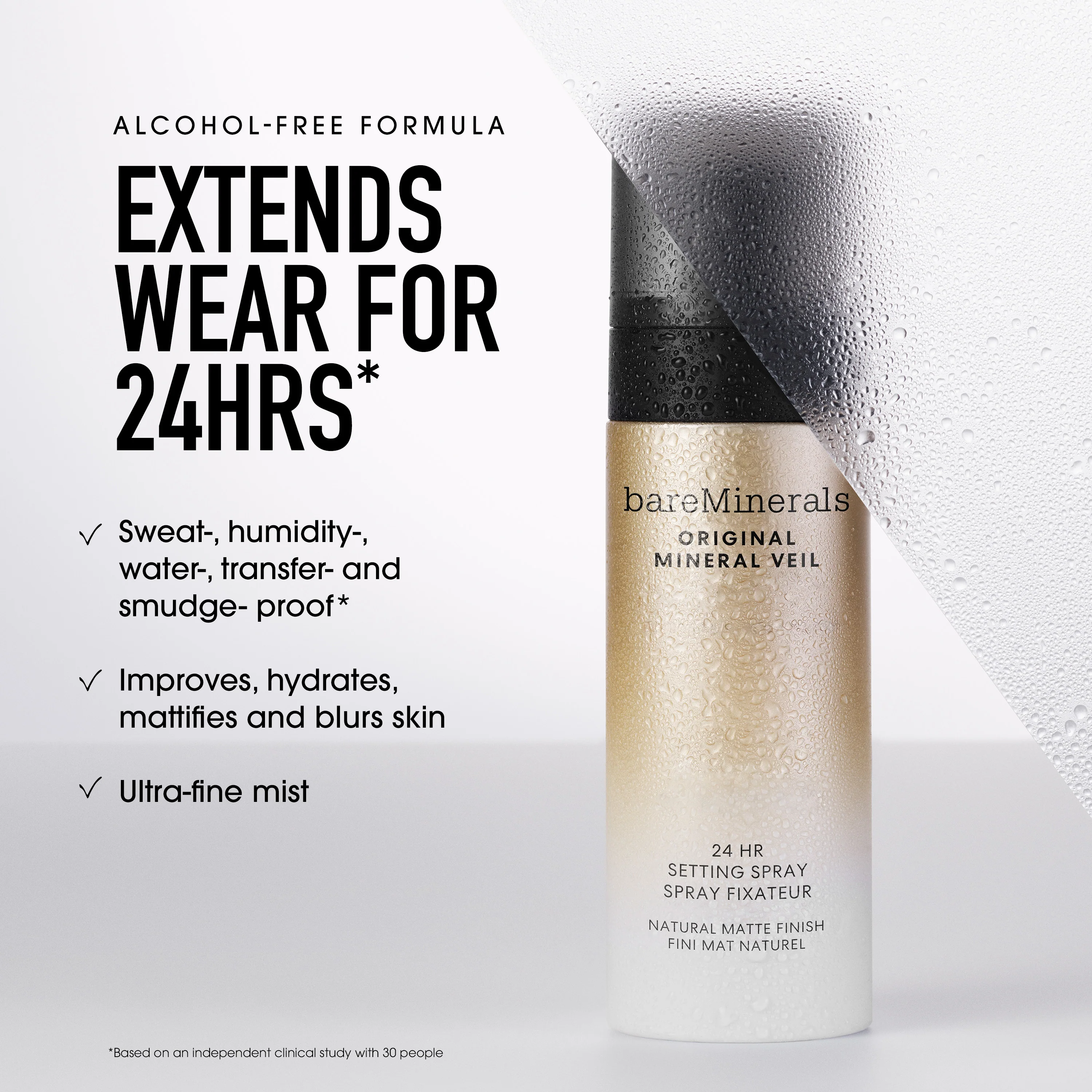 ORIGINAL Mineral Veil® 24HR Natural Matte Setting Spray - Image 3