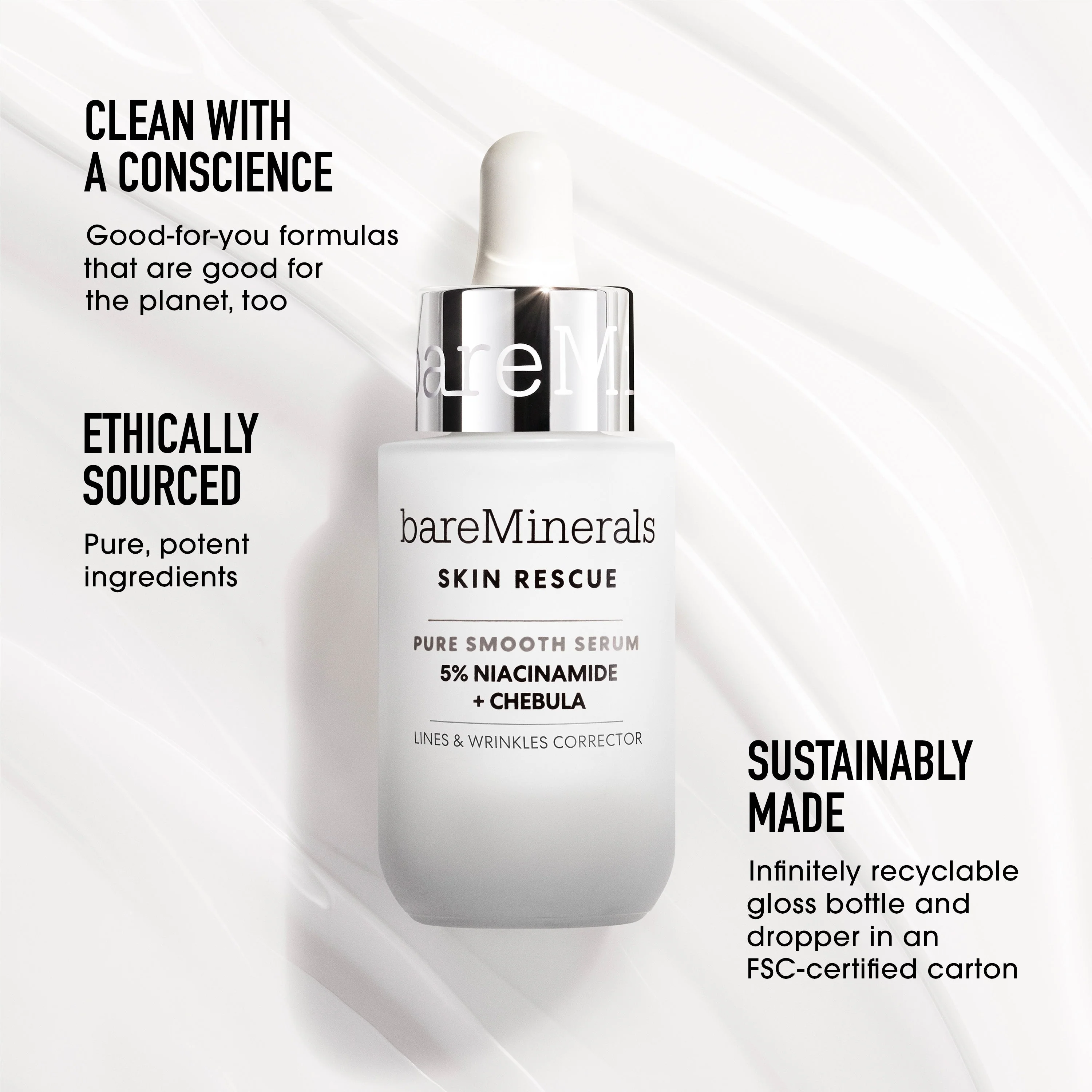 SKIN RESCUE Pure Smooth Serum with 5% Niacinamide and Chebula - Image 9